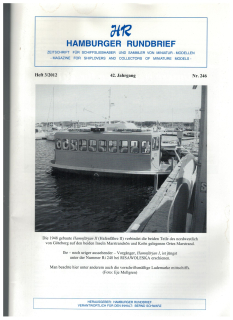 Nr. 246 Heft 3-2012 42. Jahrgang; Hamburger Rundbrief (1 St.)